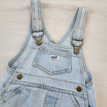 Load image into Gallery viewer, Vintage Guess Light Wash Denim Shortalls 18-24 months
