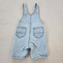 Load image into Gallery viewer, Vintage Guess Light Wash Denim Shortalls 18-24 months
