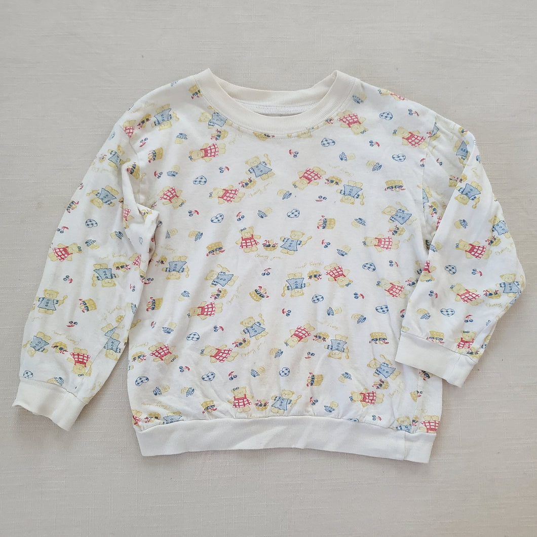 Vintage Bears & Hearts Long Sleeve 4t