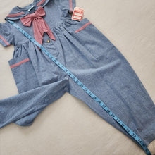 Load image into Gallery viewer, Vintage Deadstock Chambray Pantsuit 5t
