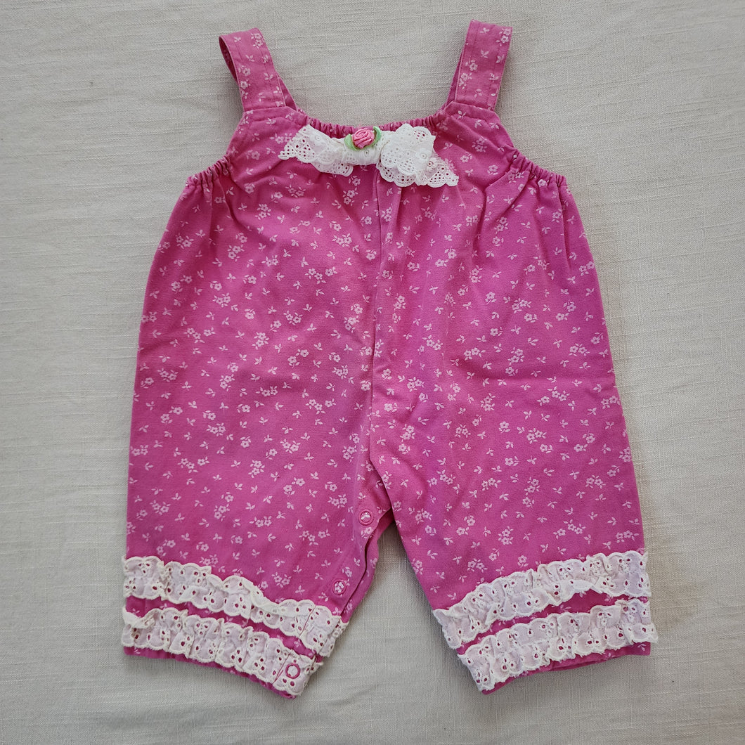 Vintage Pink Floral Pantsuit 0-6 months