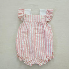 Load image into Gallery viewer, Vintage Striped Tulip Romper 24 months
