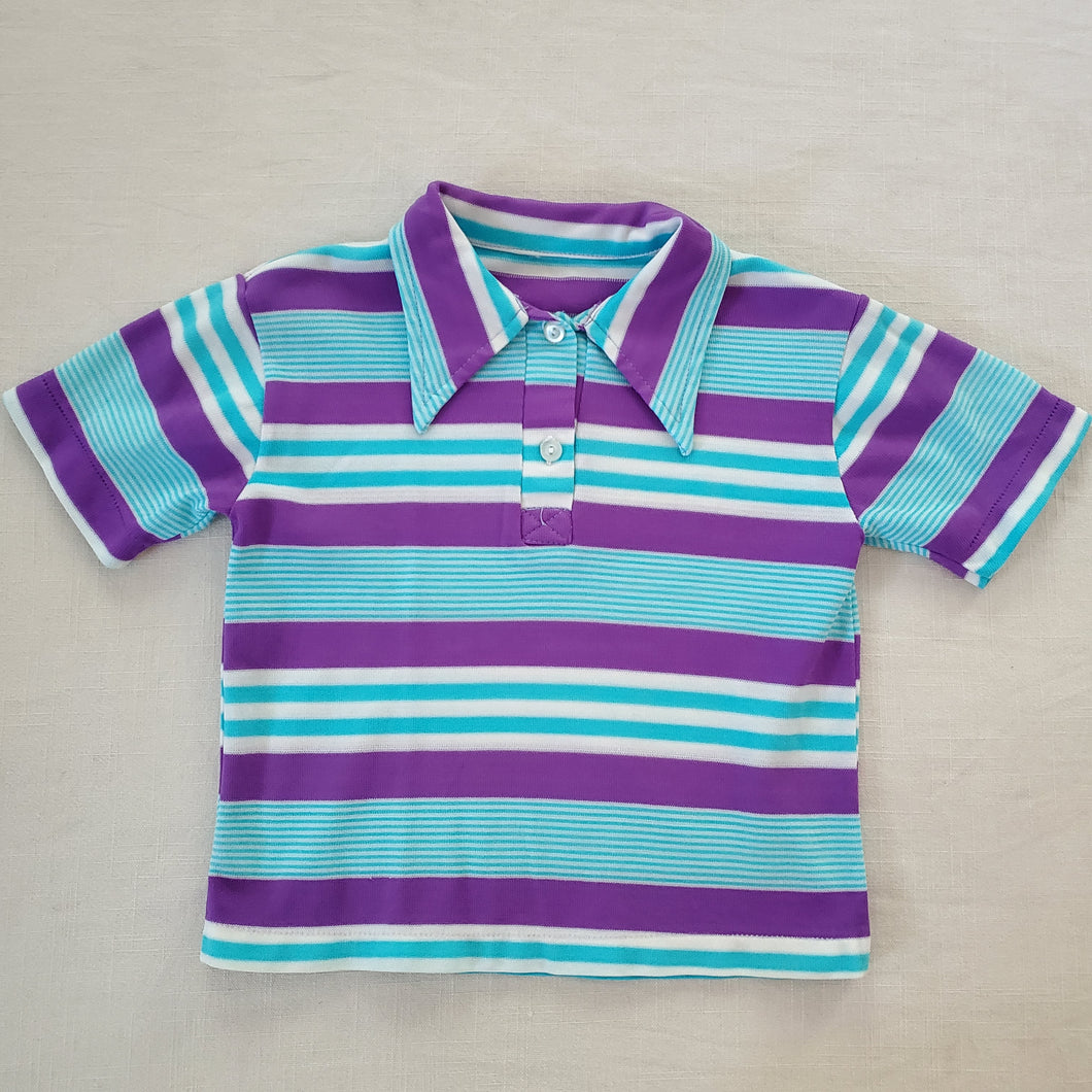 Vintage Blue/Purple Striped Shirt 4t