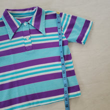 Load image into Gallery viewer, Vintage Blue/Purple Striped Shirt 4t
