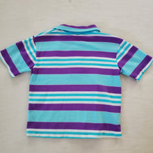 Load image into Gallery viewer, Vintage Blue/Purple Striped Shirt 4t
