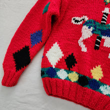 Load image into Gallery viewer, Vintage Carousel Chunky Knit Sweater 4t/5t
