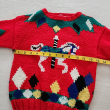 Load image into Gallery viewer, Vintage Carousel Chunky Knit Sweater 4t/5t
