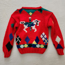 Load image into Gallery viewer, Vintage Carousel Chunky Knit Sweater 4t/5t
