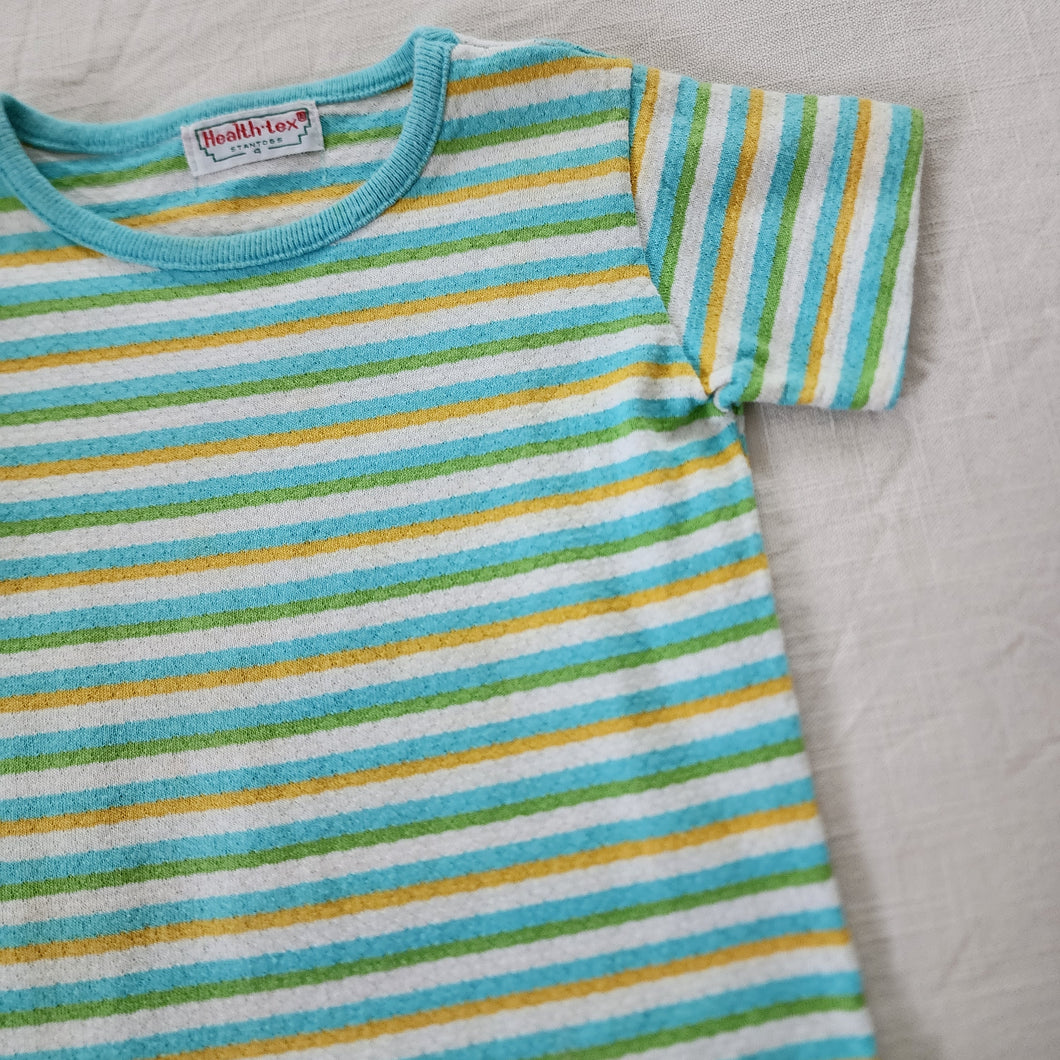 Vintage 60s Healthtex Striped Shirt 3t