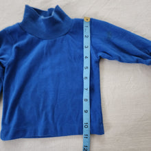 Load image into Gallery viewer, Vintage Healthtex Blue Turtleneck Long Sleeve 6-9 months
