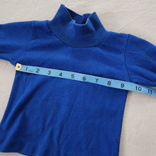 Load image into Gallery viewer, Vintage Healthtex Blue Turtleneck Long Sleeve 6-9 months
