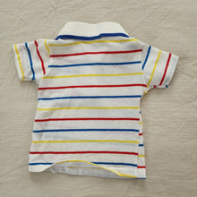 Load image into Gallery viewer, Vintage Primary Striped Shirt 0-6 months
