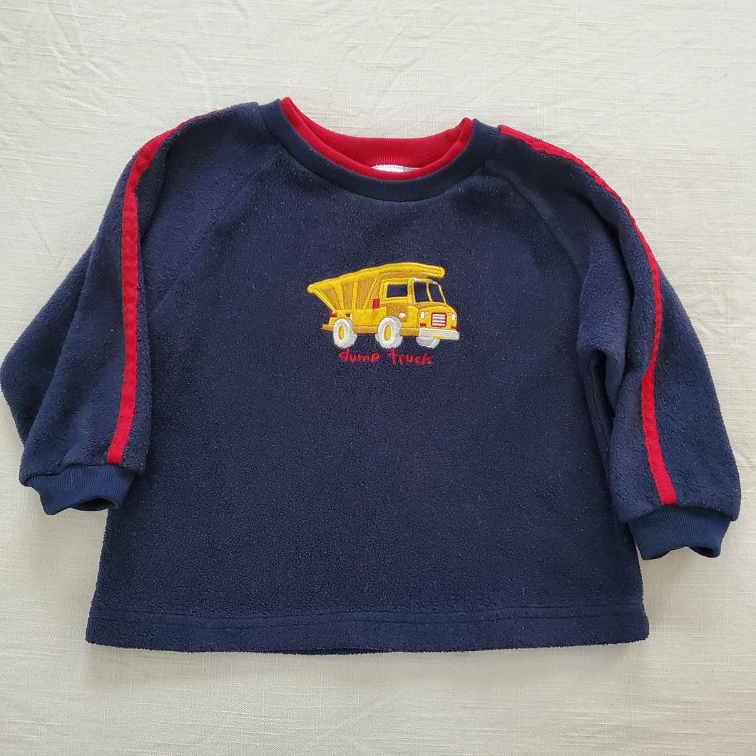 Vintage Dump Truck Fleece Long Sleeve 24 months