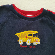 Load image into Gallery viewer, Vintage Dump Truck Fleece Long Sleeve 24 months
