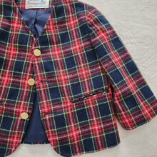 Load image into Gallery viewer, Vintage Tartan Dressy Jacket 2t
