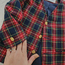 Load image into Gallery viewer, Vintage Tartan Dressy Jacket 2t
