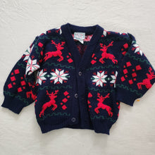 Load image into Gallery viewer, Vintage Winter Reindeer Cardigan 2t
