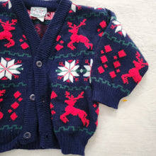 Load image into Gallery viewer, Vintage Winter Reindeer Cardigan 2t
