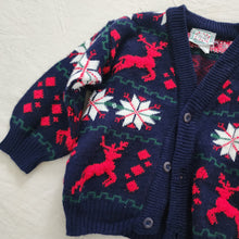 Load image into Gallery viewer, Vintage Winter Reindeer Cardigan 2t
