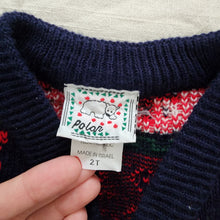 Load image into Gallery viewer, Vintage Winter Reindeer Cardigan 2t
