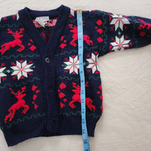 Load image into Gallery viewer, Vintage Winter Reindeer Cardigan 2t
