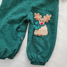 Load image into Gallery viewer, Vintage Reindeer Pantsuit + Shirt Set 18 months
