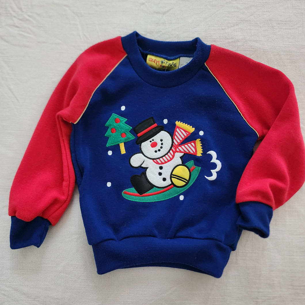 Vintage Deadstock Snowman Crewneck 3t