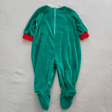 Load image into Gallery viewer, Vintage Deadstock Sleigh Bears Velour Footed PJs 3-6 months
