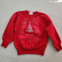 Load image into Gallery viewer, Y2k Christmas Tree Red Crewneck 3t/4t
