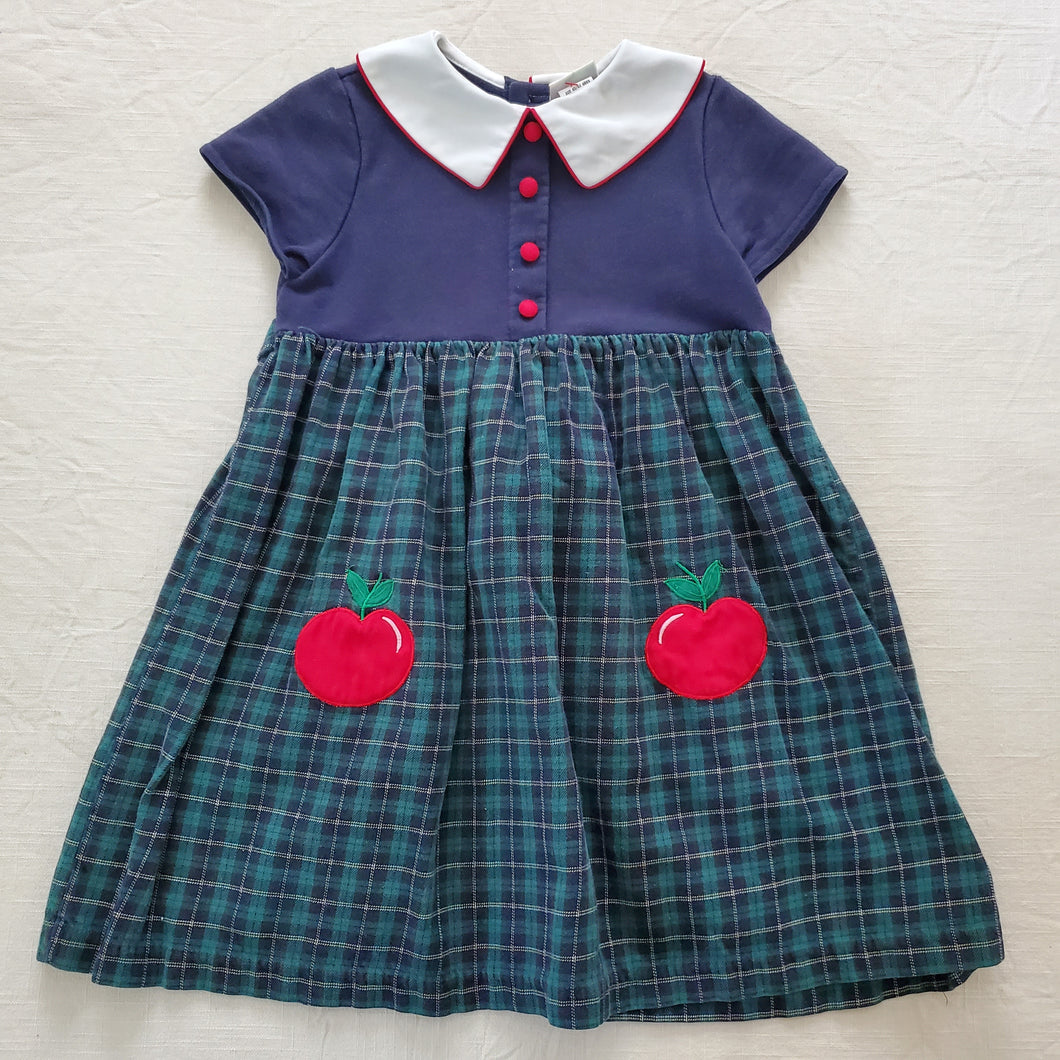 Vintage Plaid Apple Dress kids 6