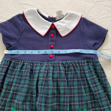 Load image into Gallery viewer, Vintage Plaid Apple Dress kids 6
