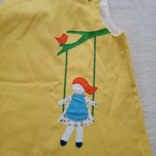 Load image into Gallery viewer, Vintage Swinging Girl Applique Dress 2t
