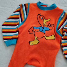 Load image into Gallery viewer, Vintage Duck Bright Terrycloth Pajamas 6 months
