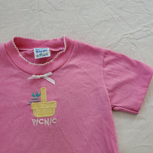 Load image into Gallery viewer, Vintage Picnic Basket Pink Tee 2t
