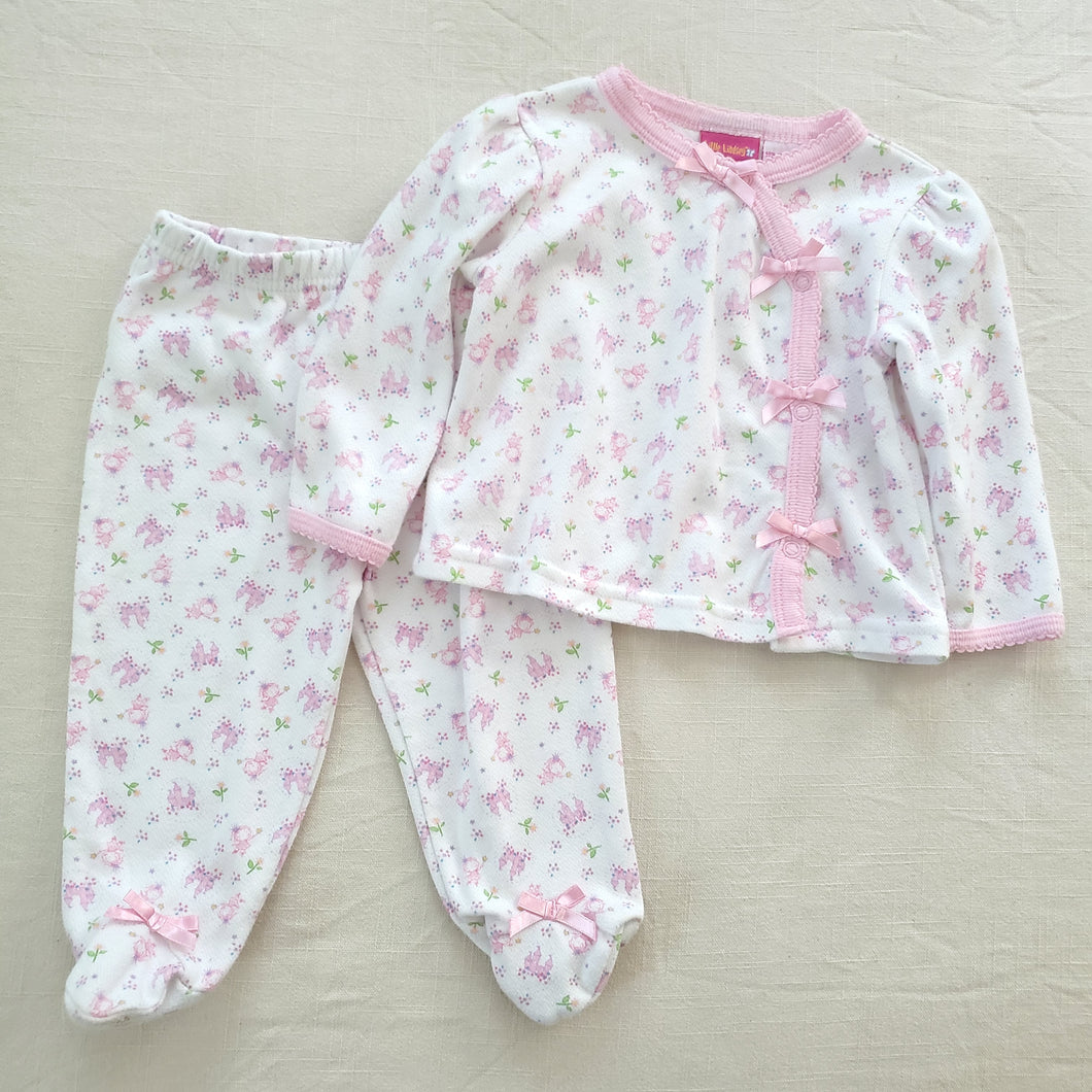 Vintage Castles/Fairies Matching Set 6-9 months