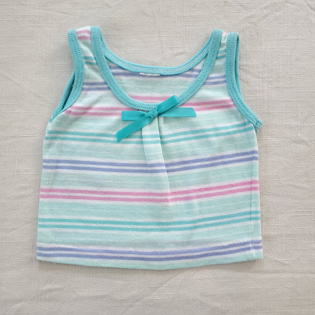 Vintage Candy Striped Tank Top 3-6 months