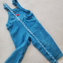 Load image into Gallery viewer, Vintage Oshkosh Bright Blue Denim Overalls 3t
