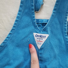 Load image into Gallery viewer, Vintage Oshkosh Bright Blue Denim Overalls 3t
