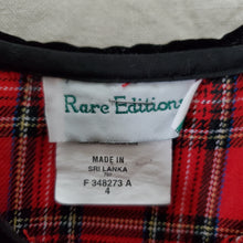 Load image into Gallery viewer, Vintage Rare Editions Tartan Dress 4t
