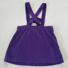 Load image into Gallery viewer, Vintage Purple Velvet Suspender Skirt 4t
