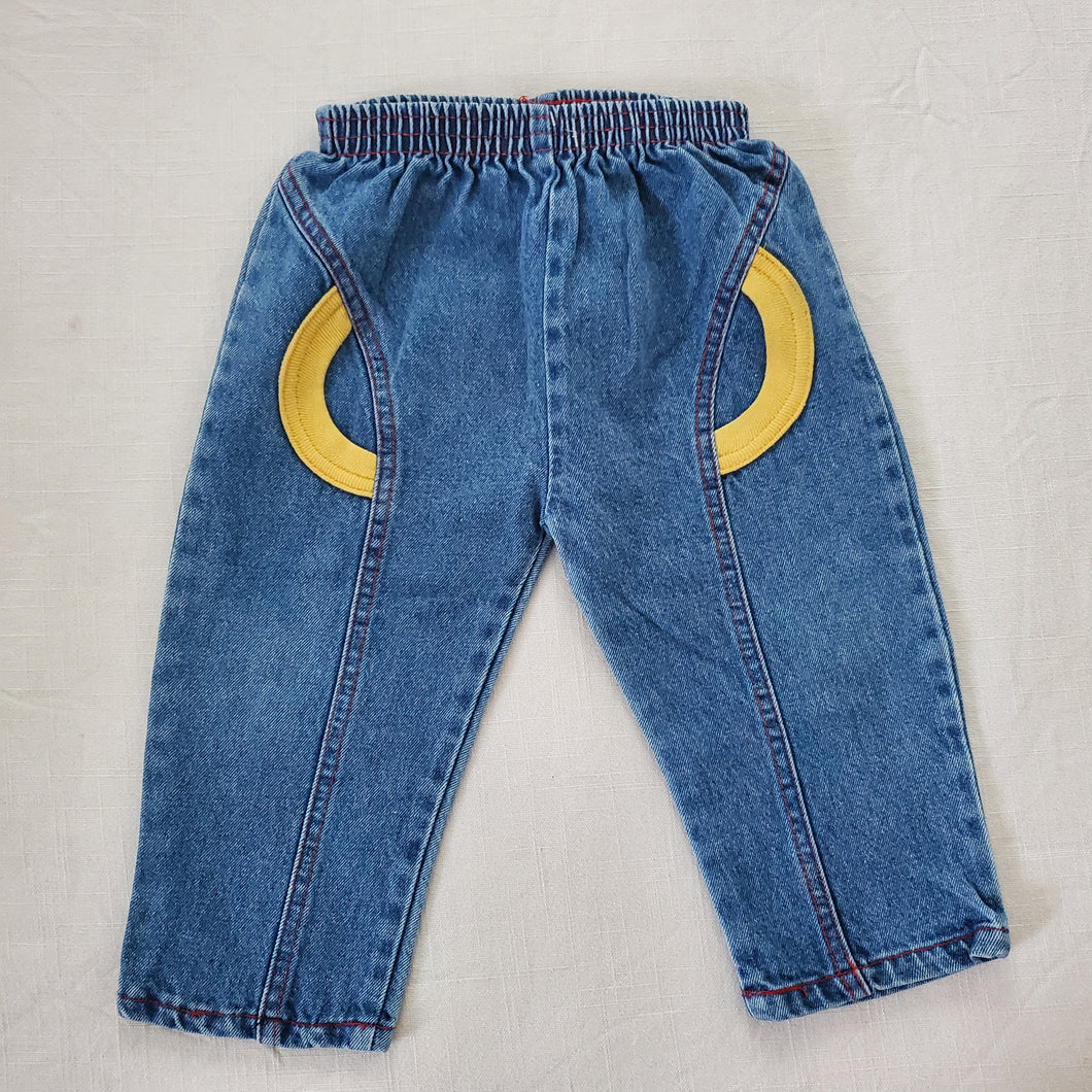 Vintage Yellow Pop Jeans 12 months