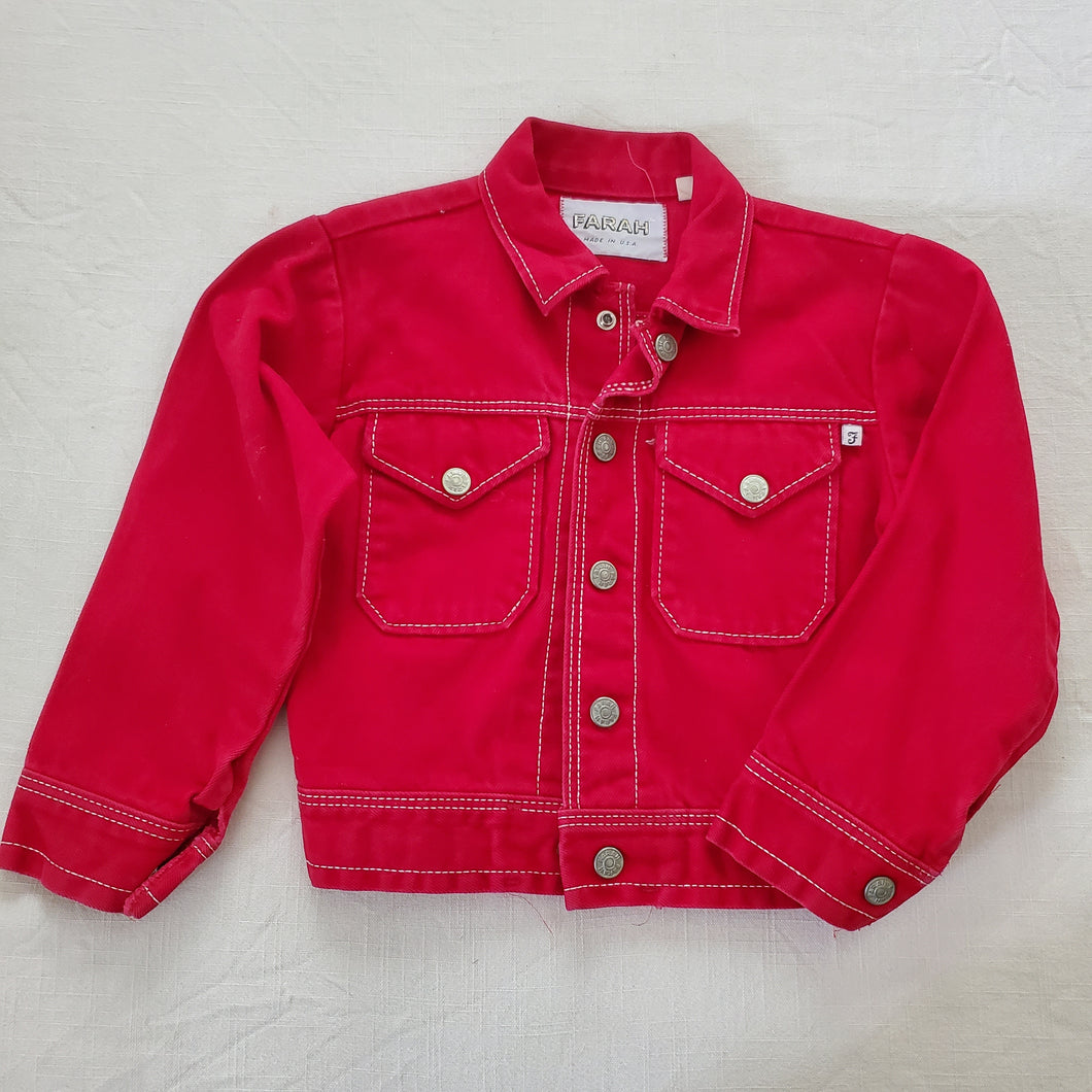 Vintage Red Jean Jacket 4t