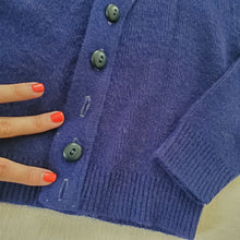 Load image into Gallery viewer, Vintage Navy Knit Cardigan 3t *missing buttons
