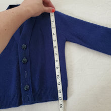 Load image into Gallery viewer, Vintage Navy Knit Cardigan 3t *missing buttons
