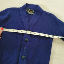 Load image into Gallery viewer, Vintage Navy Knit Cardigan 3t *missing buttons
