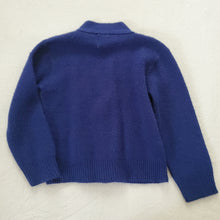 Load image into Gallery viewer, Vintage Navy Knit Cardigan 3t *missing buttons
