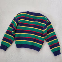 Load image into Gallery viewer, Vintage Striped Knit Cardigan 3t
