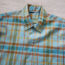 Load image into Gallery viewer, Vintage Ocean Plaid Buttondown kids 8/10
