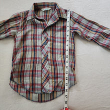 Load image into Gallery viewer, Vintage Buttondown Plaid Long Sleeve 4t
