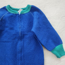 Load image into Gallery viewer, Vintage Blue &amp; Green Footed PJs 3t
